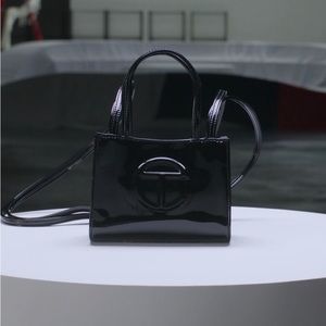 Small Shopping Bag - Black Patent
